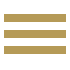 Mobile Navigation Menu Icon. 3 horizontal gold bars.